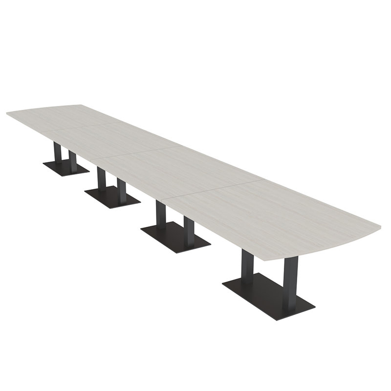 Table de conférence Pavert Arc, Noir mat, H 30 po x l 264 po x P 48 po, Sel Lakeland