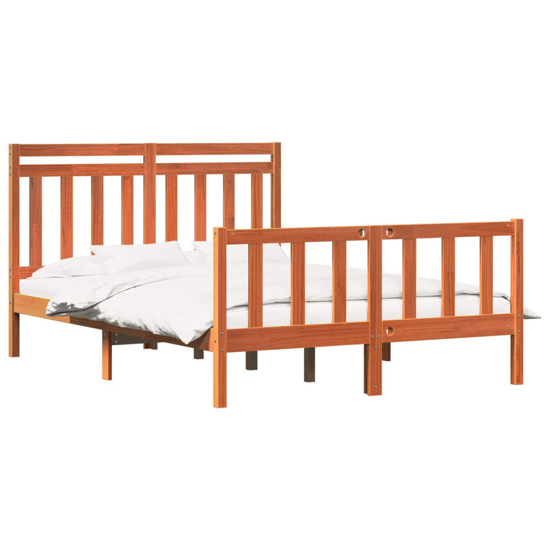 Solid Wood Bed, European Kingsize (160 x 200 cm)