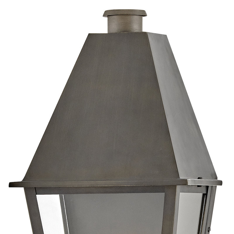 Endsley Single Light Outdoor Aluminum Wall Mount Lantern, 26" H x 10" W x 8" D