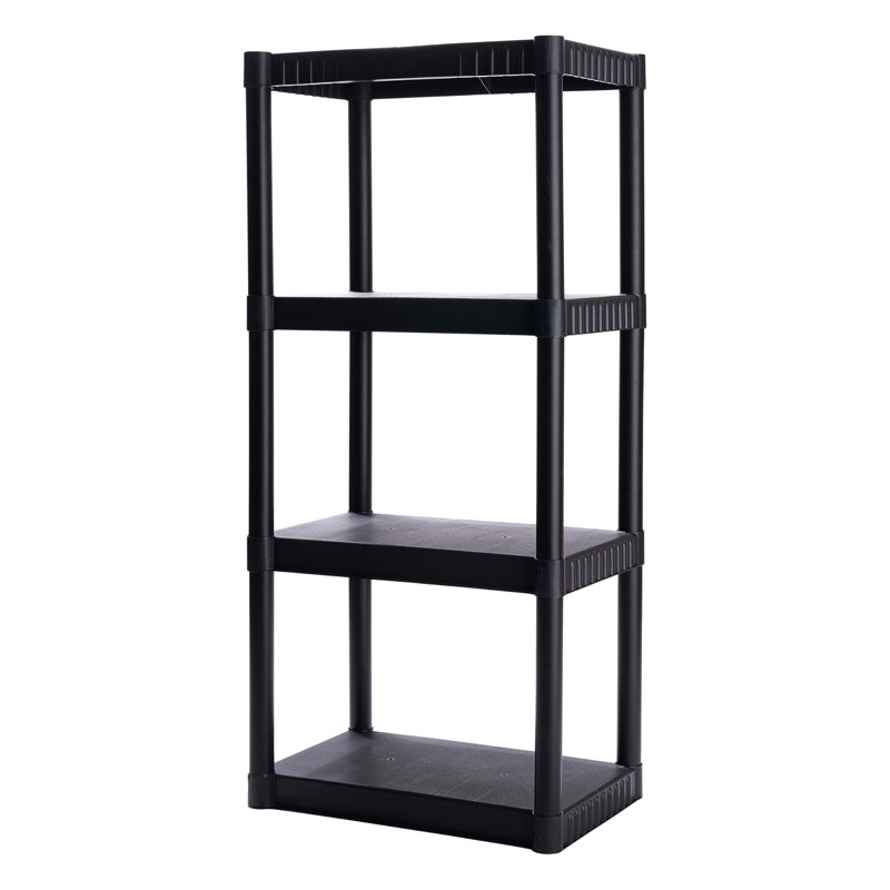 4 tablettes de rangement en plastique de 48 po x 23 po x 14 po