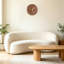 Horloge murale ronde brune-649191592