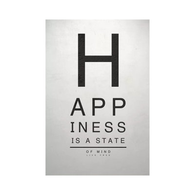 «Inspirational Eye Chart I» par SD graphiques Studio - Art textuel sur toile tendue