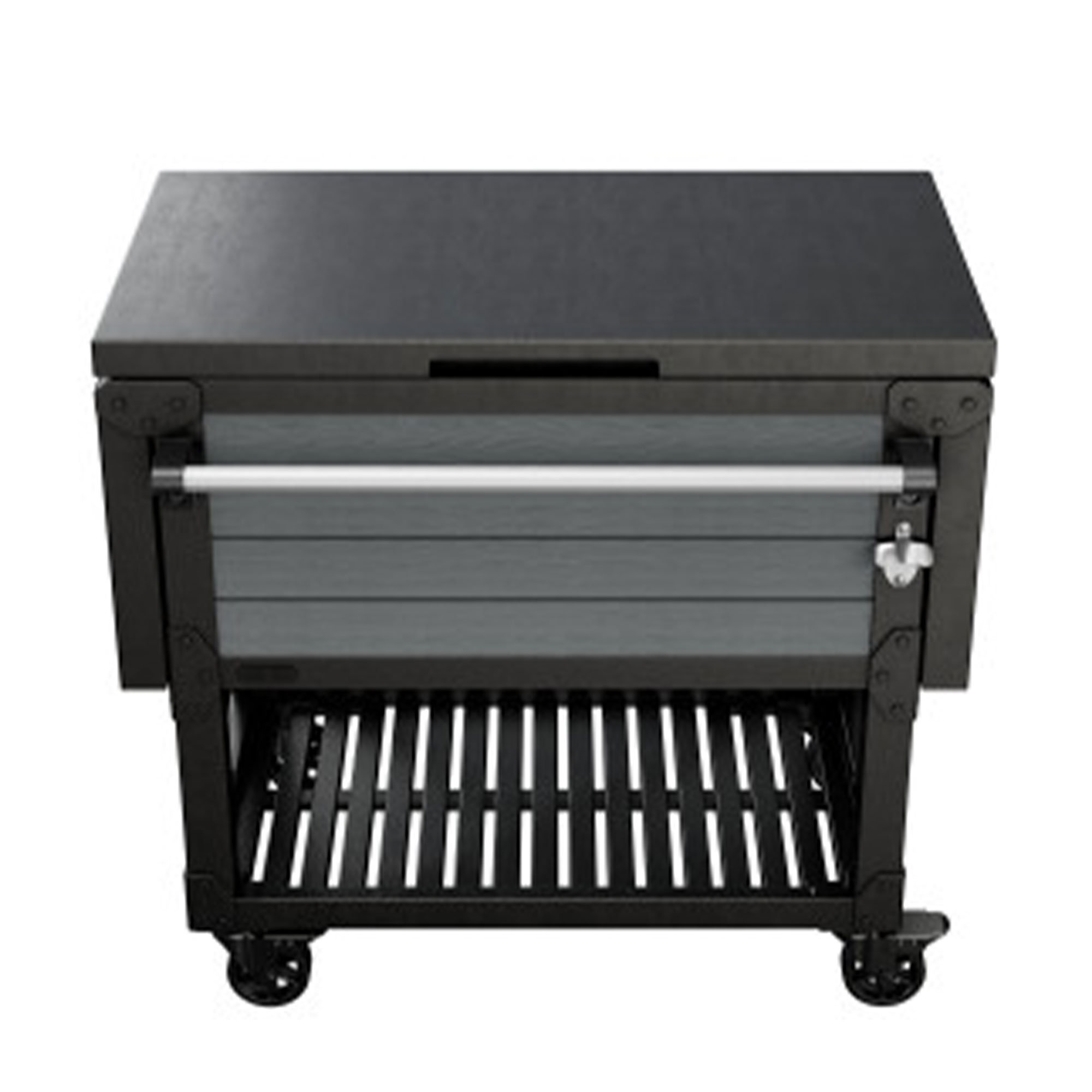 85-Quart Cooler On Wheels With Drain & Bottle Opener - Heavy Duty Rolling Patio Cooler Cart For Pool, Deck, Tailgating & Outdoor Parties
