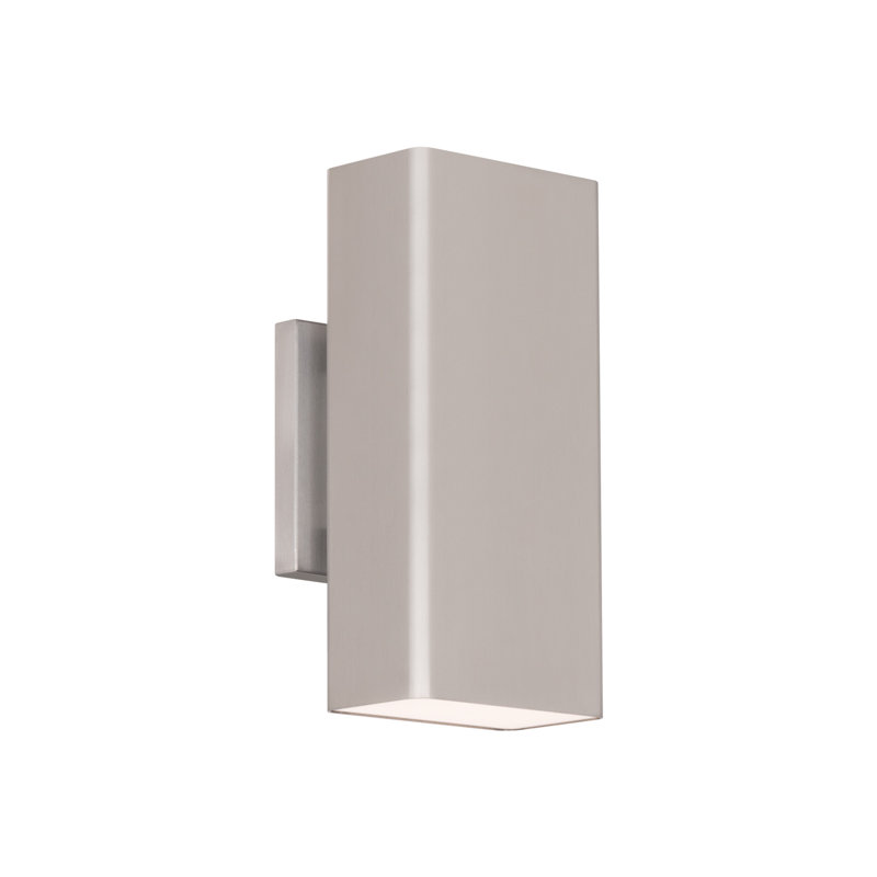 Edgey LED Wall Light, Brushed Aluminum, 4000K