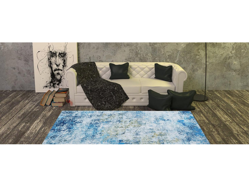 Tapis bleu ciel étoilé 12 pouces pour la maison