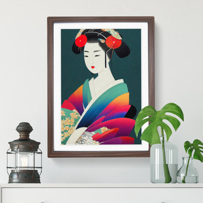 Vintage Geisha No.2 - Single Picture Frame Print