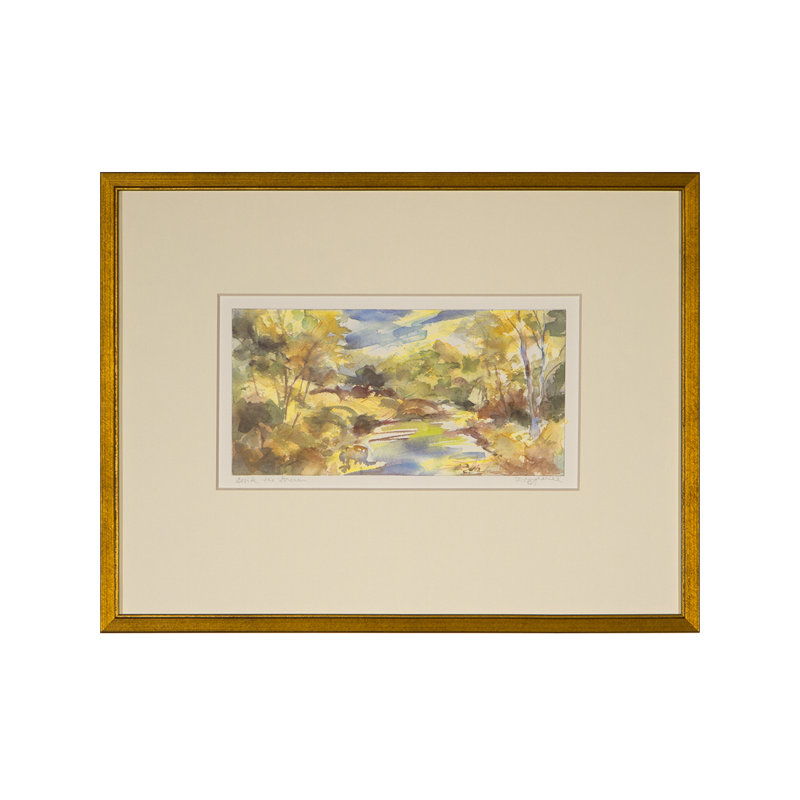 Beside the Stream - Peinture encadrée