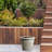 Rustic Style Rolled Rim Wide Vase Planter-87131650-87131649