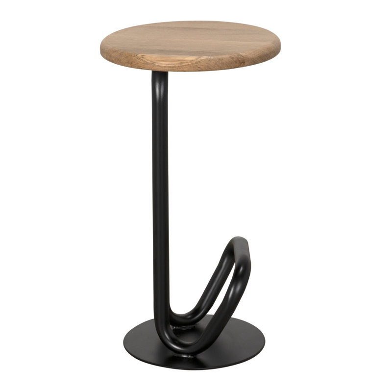 Hook Stool with Metal Frame, Counter Stool (26” Seat Height)