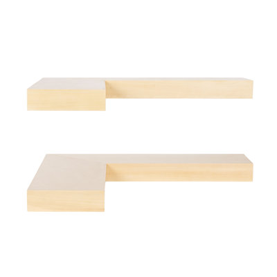 Havlock Floating Two-Piece Corner Shelf Set
