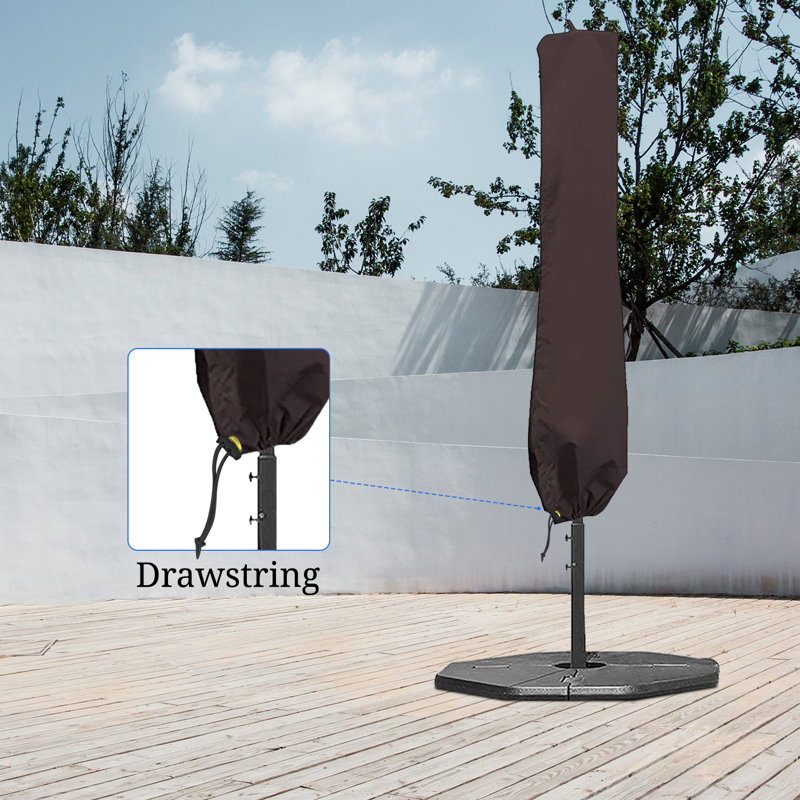 Outdoor Umbrella Cover, Coffee