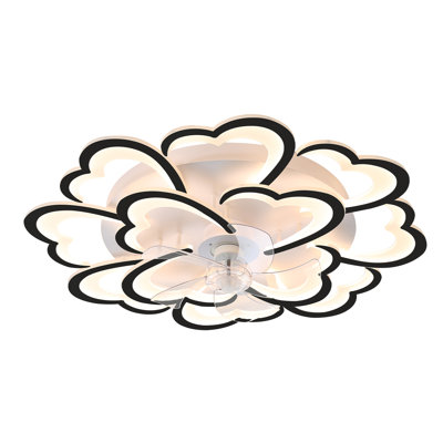 35" Hekking 7 - Blade Dimmable LED Ceiling Fan with Remote Control and APP