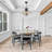 6 Light Dimmable Black Crystal Chandelier