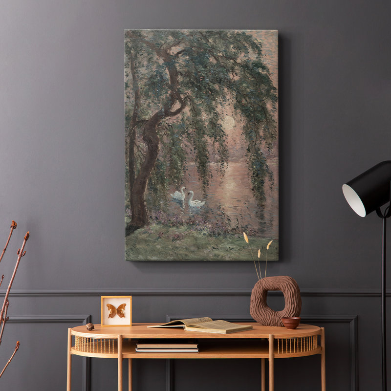 Paysage rétro CXIV - galerie Cavas enveloppé, H 36 po x l 24 po