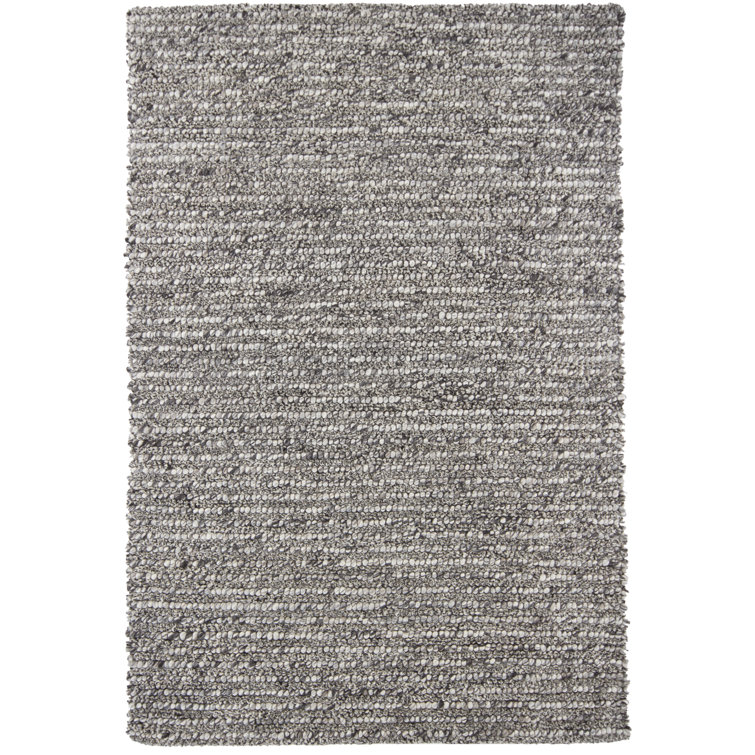 Anni Wool Geometric Area Rug in Gray