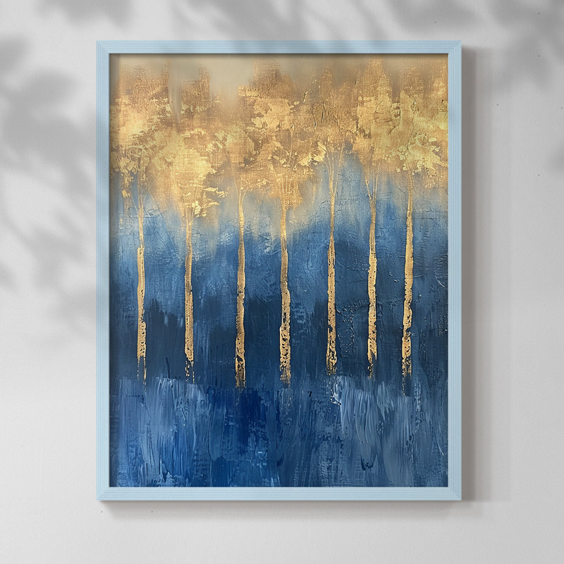 ABSTRACT Series V - Impression encadrée de qualité supérieure - Prêt à accrocher - Aucun clou requis, H 11 po x l 9 po