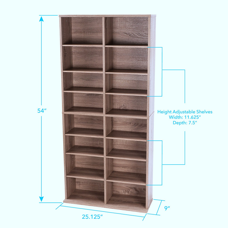 Aubreelynn 54.03'' H Media Shelves