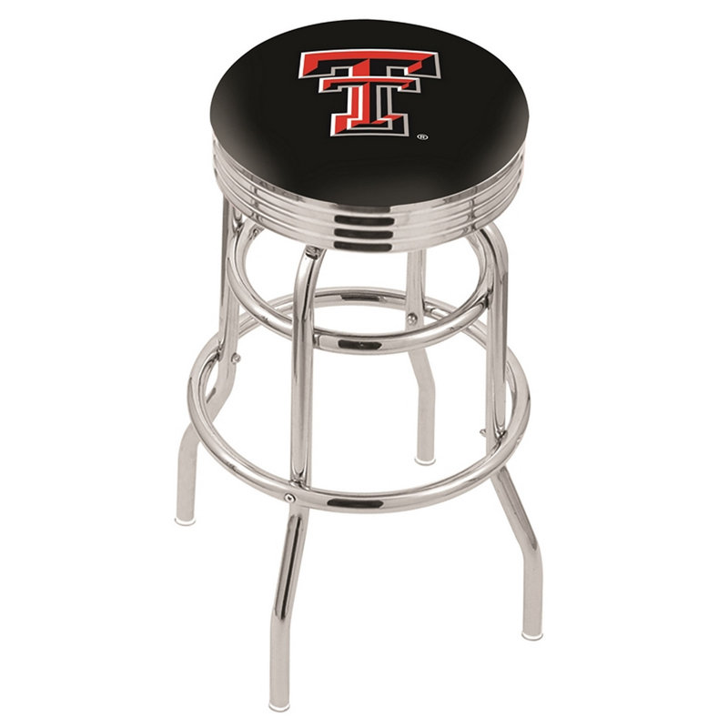 NCAA Bar & Counter Stool, Texas Tech Red Raiders, Counter Stool (25" Seat Height)