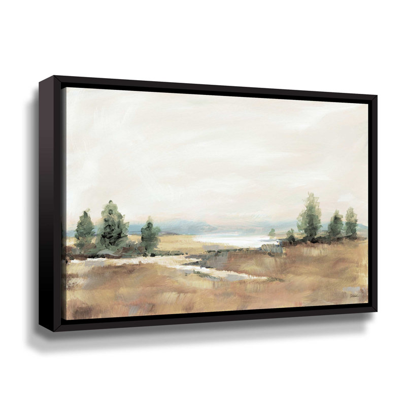 " Amity Pond Neutral ", Black Floater Framed, 36" H x 48" W x 2" D