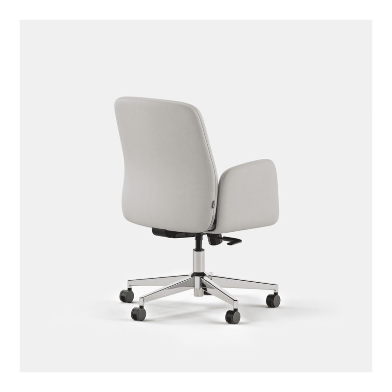 Softside Chair, Limestone, Chrome, 40.5"