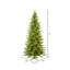 Vickerman Balsam Spruce Slim Artificial Christmas 9' H Lighted Artificial Spruce Christmas Tree