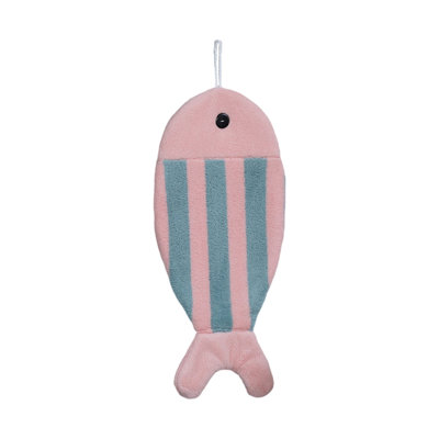 Bath TowelsCute Fish Shaped Hand Towel Super Absorbent Soft Thickened Hanging Hand Cloth For Kitchen Bathroom Laundry And Daily Home Use Suitable For Kitchens And Bathroom