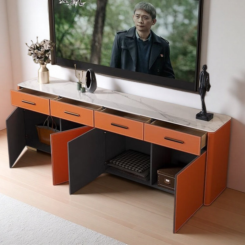 Meuble télé pour téléviseur jusqu'à 70 po, H 23,62 po x L 78,74 po x l 13,78 po