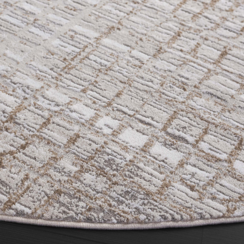 Yusef Performance Abstract Rug, Round 6'7"