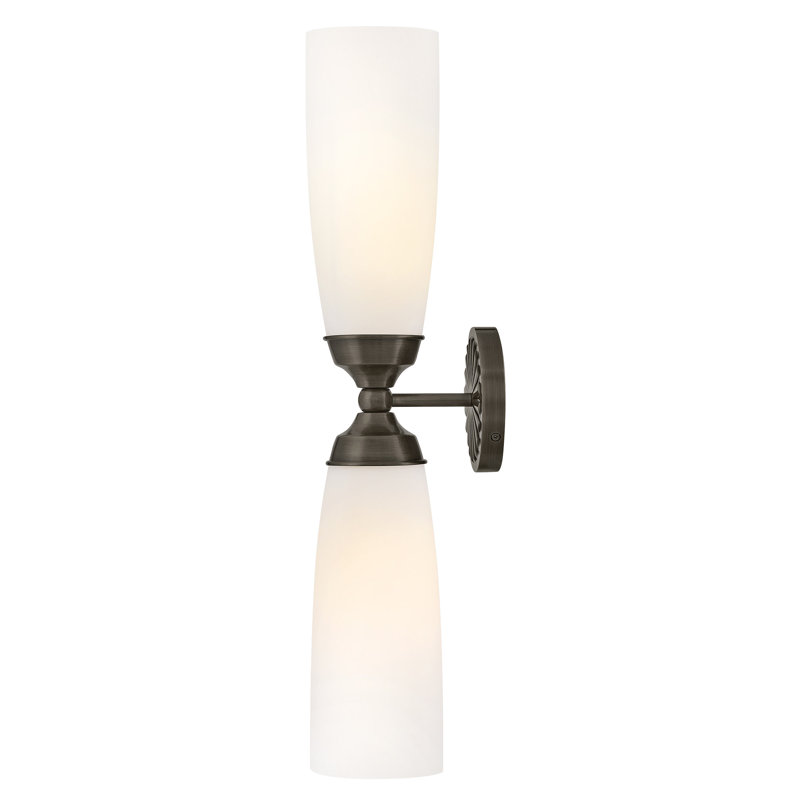 Hinkley Alexis Large Two Light Sconce, Black Oxide