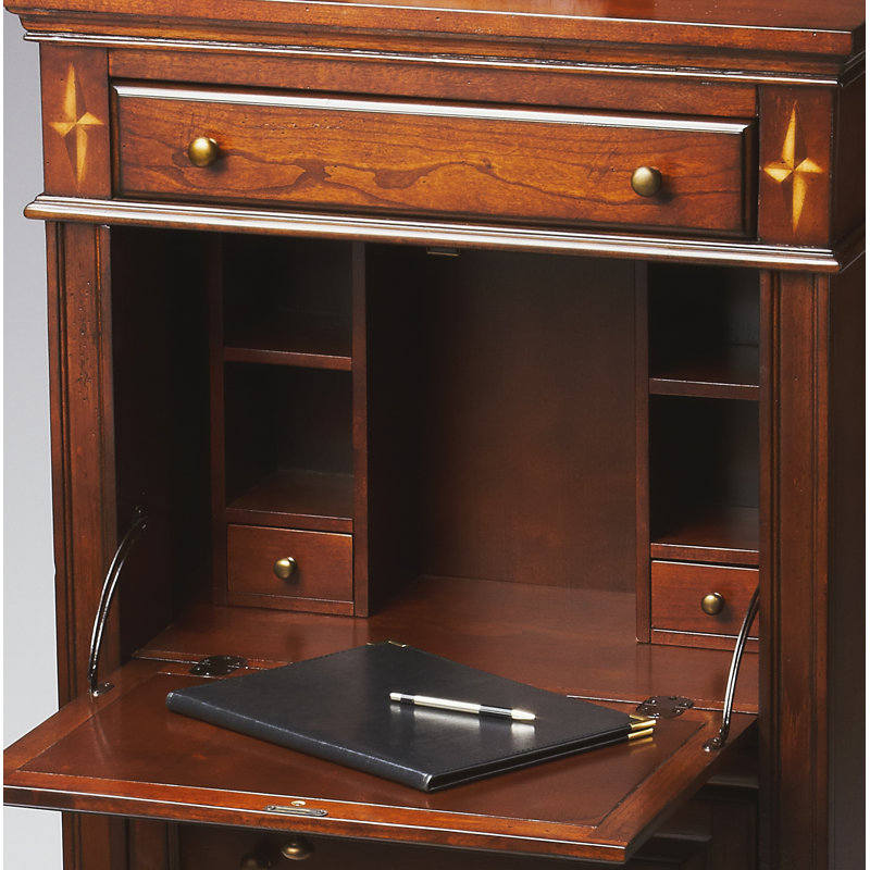Chubbuck Armoire Desk, Dark Brown