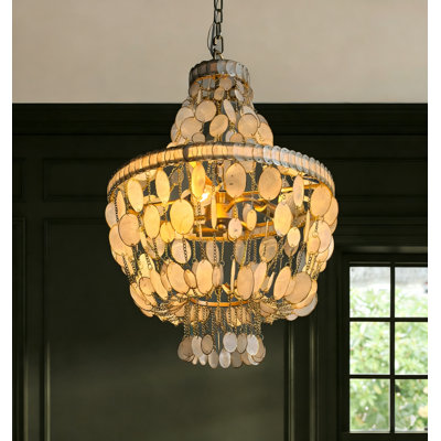 3 - Light Shell / Capiz Chandeliers Pendants Light
