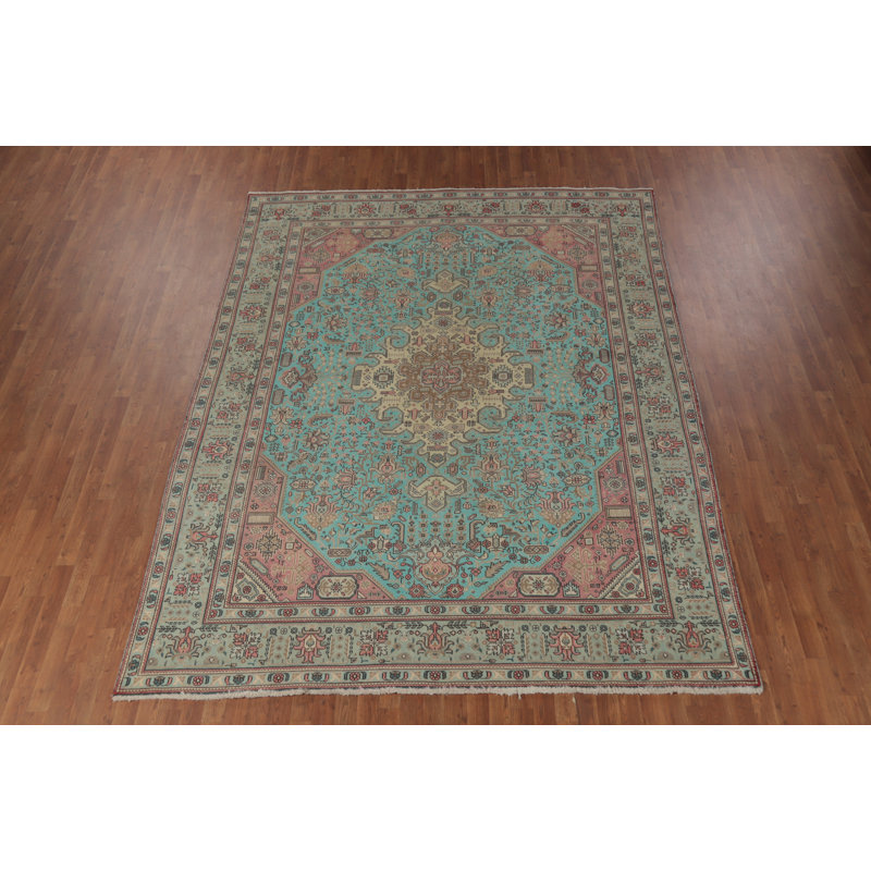 Tapis traditionnel turquoise 8 x 11