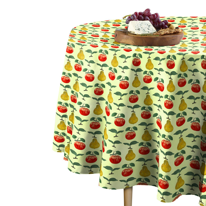 Lycus Geometric Round Tablecloth, 84" x 84"