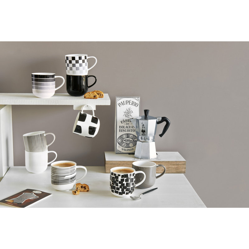 Coppa mug with handle, White