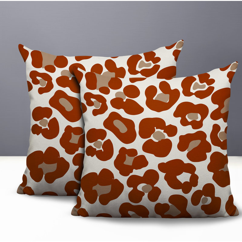 Coussin intérieur / extérieur Davi, 18x18, Burnt Orange