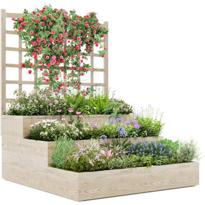 Wood Raised Garden Bed