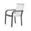 Ensemble de salle à manger pour 2 personnes en métal avec table carrée-2002902326