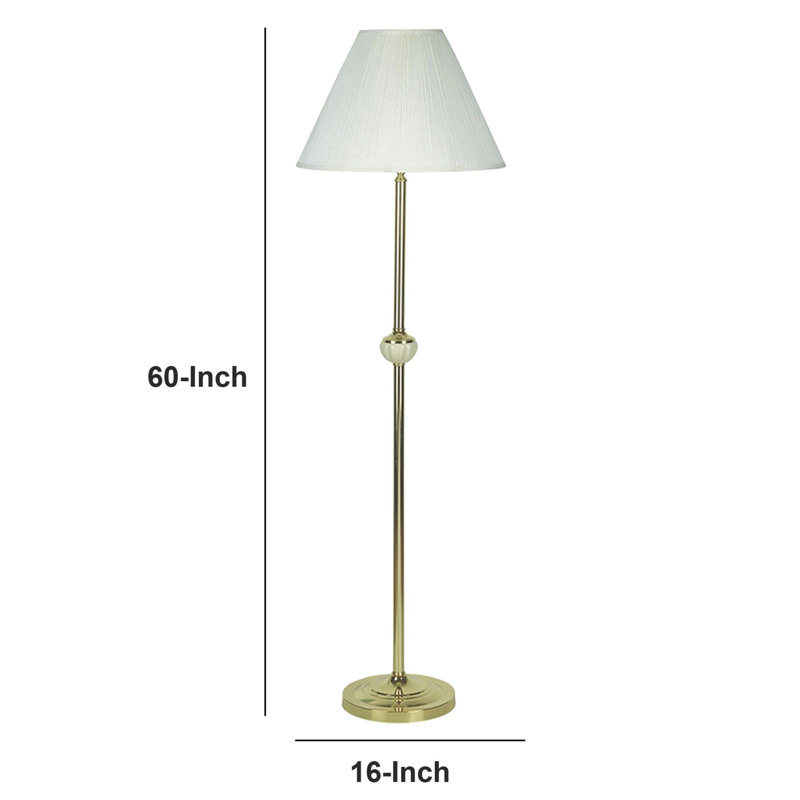 Lampe sur pied 60 po Azmat, Blanc
