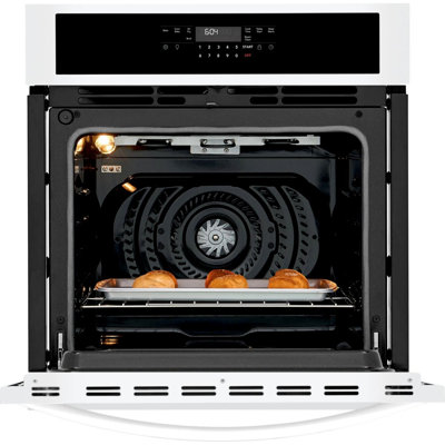 Frigidaire 27 in. Single Wall Oven with Convection 30-min Steam-Cleaning in White