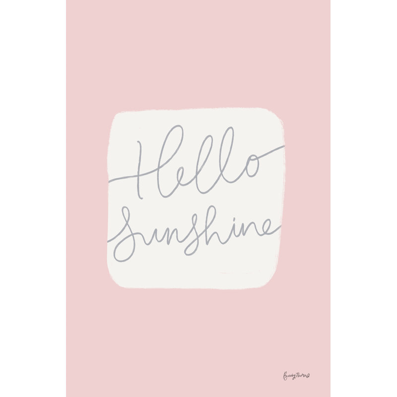 Calm Home V Blush by Becky Thorns - Wrapped Canvas Print, 76cm H x 51cm W x 3.8cm D
