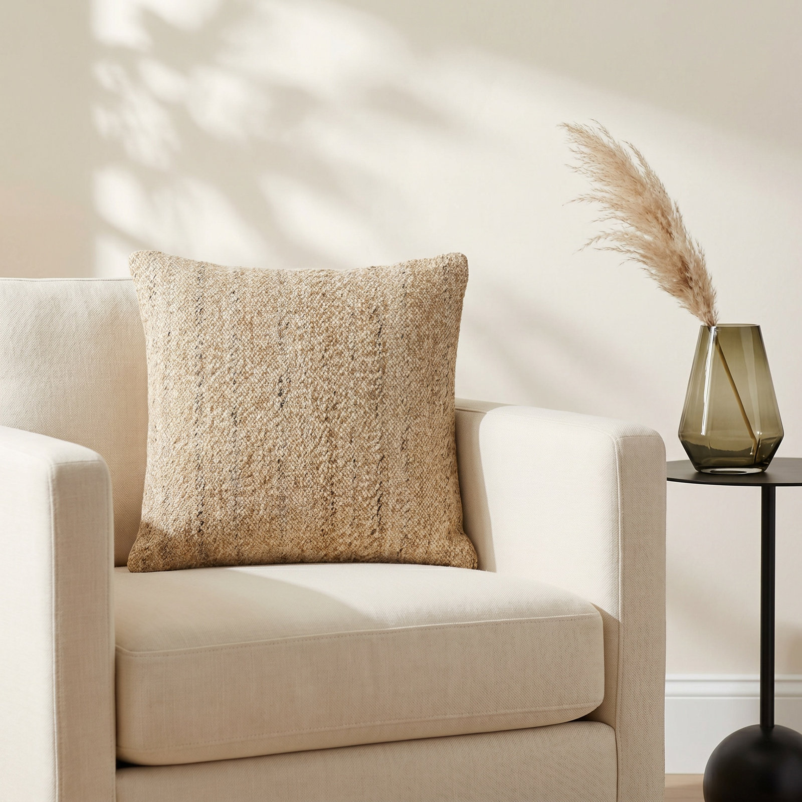 Alcona Wool Pillow Cover, Polyester/Polyfill, 22" x 22"