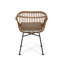 Chaises en faux rotin avec coussins Rodney-650122106