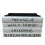 Quote Hand Painted Entertainment Decorative Book