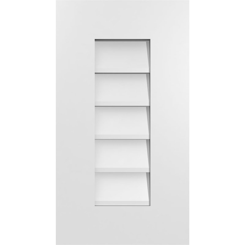 Vent à pignon rectangulaire en uréthane non-fonctionnel, H 22 po x l 12 po x P 1 po