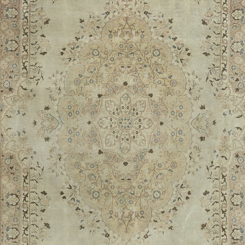 Tapis rétro unique en son genre. Tapis rustique fait à la main