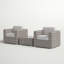 Ensemble de conversation pour 2 personnes avec coussins Commodore Wicker-2090989844-2090989849