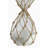 4X4X10" Clear 45-Minute Hourglass With White Sand And Tan Cotton Netting-633419730
