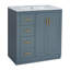 Meuble-lavabo de salle de bain 30 po Wenz, céramique, décorations, rustique-124806756
