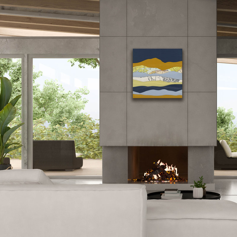  «Mountain Series 99» par Lorelle Rau, art mural sur toile, 26 po x 26 po