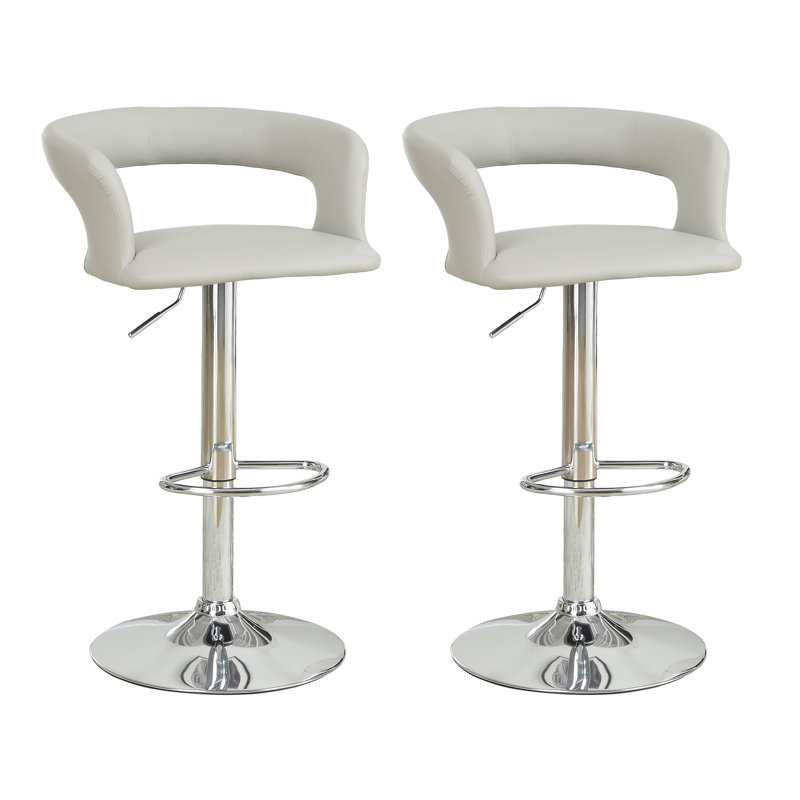 Tabourets de bar, Blanc / Blanc